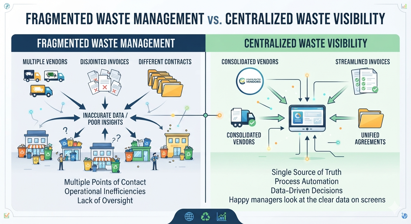 National Waste Associates: Intelligent National Waste Services Management. Reuse and Recycle Your Waste | Why Professional Service Companies Need Better Waste Visibility Better-Waste-Visibility_Fragmented-Waste-Management-vs-Centralized-Waste-Visibility