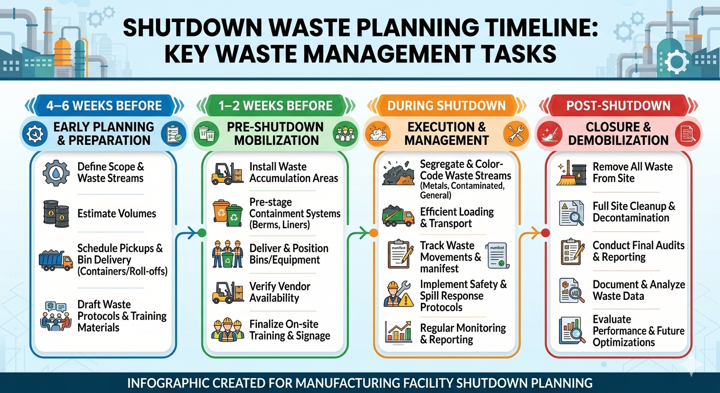 National Waste Associates: Intelligent National Waste Services Management. Reuse and Recycle Your Waste | Managing Manufacturing Shutdowns and Changeovers Key Waste Management Tasks