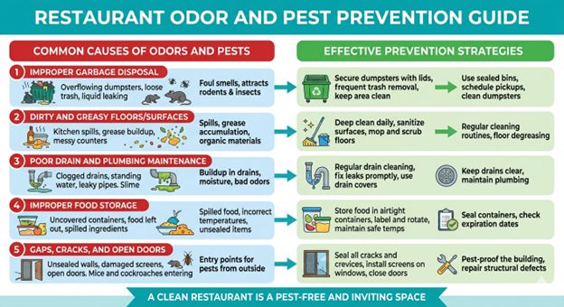 National Waste Associates: Intelligent National Waste Services Management. Reuse and Recycle Your Waste | Small Footprints, Big Challenges: Managing Waste in Tight Restaurant Spaces Restaurant odor and preventative guide